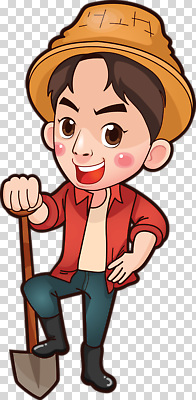 편집이미지 모션 표정 웃음 소년 야외 여름 농장 농사 도구 농기구 즐거움 PNG 계절 남자 감정 어린이 농업 파일형식 산업 사람