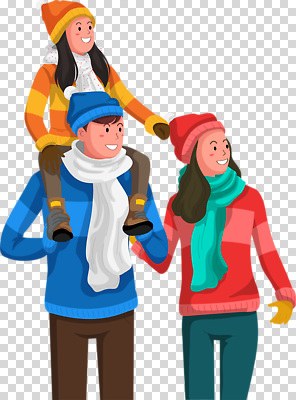 계절 감정 상의 가족 관계 표정 사람 신체부위 파일형식 겨울 즐거움 야외 놀이 어린이 아빠 어깨 엄마 스웨터 웃음 행복 추위 따뜻함 편집이미지 PNG