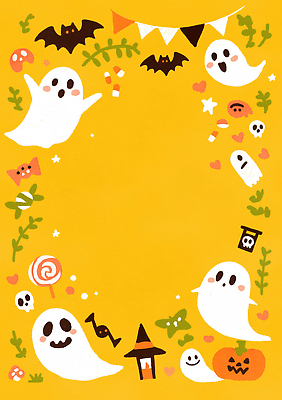 JPG 캐릭터 백그라운드 일러스트 호박 아이디어 프레임 사탕 사랑 장식 장난감 노란색 파티 귀여움 축제 할로윈 유령 심볼 즐거움 박쥐 국내일러스트 AI일러스트 AI콘텐츠 감정 컬러 컨셉 채소 포유류 디저트 이벤트 파일형식