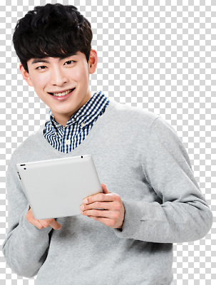 편집이미지 남자 행복 기술 미소 친구 학습 태블릿 디지털 스웨터 모던 대학교 PNG 소통 교육 감정 컨셉 상의 학교 관계 표정 사람 전자제품 스마트기기 파일형식