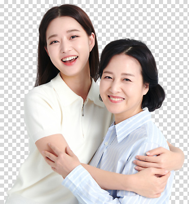 편집이미지 행복 가족 관계 포옹 모녀 따뜻함 표정 사랑 웃음 생활 기쁨 PNG 소통 순간 딸 감정 컨셉 안기 엄마 파일형식 모션
