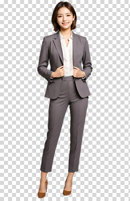 편집이미지 여자 패션 비즈니스 미소 정장 사무실 회색 업무 직장인 자신감 PNG 스타일 직업 옷 감정 컬러 표정 사람 작업 파일형식