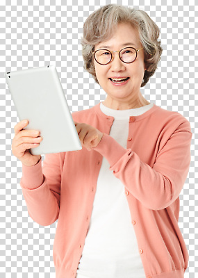 편집이미지 노년 행복 할머니 가족 기술 실내 웃음 취미 노후 태블릿 디지털 정보 즐거움 PNG 소통 여자 감정 컨셉 관계 표정 성인 내부 전자제품 스마트기기 파일형식 사람
