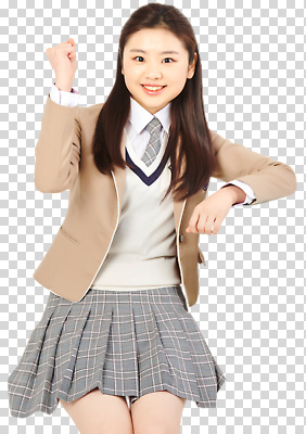 편집이미지 학생 행복 교복 학교 표정 미소 웃음 소녀 캐주얼 친구 청춘 운동 기쁨 PNG 옷 여자 교육 감정 어린이 컨셉 관계 건강 파일형식