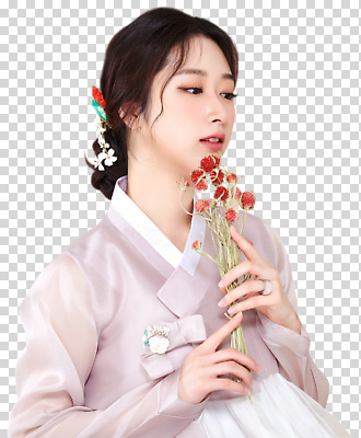 편집이미지 전통 여자 패션 꽃 문화 포즈 한국 표현 우아함 한복 조화 PNG 뷰티풀 청순 스타일 식물 한국전통 아시아 컨셉 사람 전통의상 파일형식