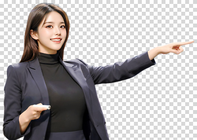 편집이미지 여자 교육 비즈니스 손가락 설명 정장 가리킴 자신감 발표 강의 프레젠테이션 이미지 PNG 소통 전문 주목 손 옷 감정 컨셉 모션 사람 손짓 파일형식