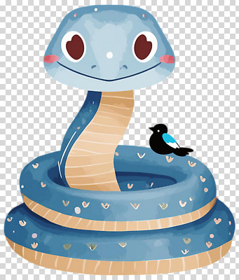 동물 컨셉 관계 뱀 생태계 파일형식 푸른뱀 조류 귀여움 캐릭터 디자인 그림 자연 컬러 친구 조화 생명 편집이미지 PNG