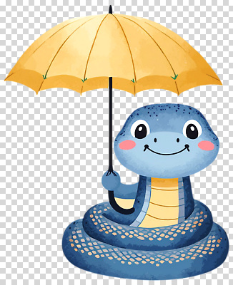 감정 컬러 컨셉 파충류 표정 파일형식 뱀 파란색 노란색 우산 귀여움 웃음 캐릭터 밝음 장면 동물 생물 생동감 보호 즐거움 편집이미지 PNG