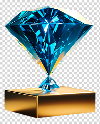 컬러 컨셉 재질 광석 보석 파일형식 다이아몬드 파란색 금속 받침대 빛 화려 고급 조화 디자인 아이템 장식 광택 편집이미지 PNG