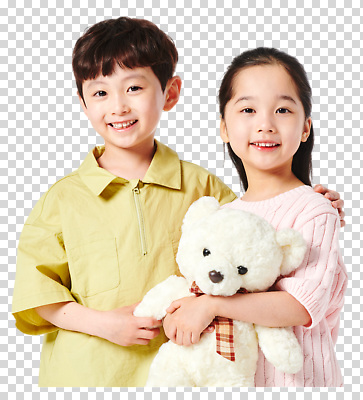 편집이미지 캐릭터 행복 어린이 포즈 놀이 사랑 웃음 친구 장난감 귀여움 곰인형 즐거움 PNG 감정 인형 컨셉 관계 표정 사람 파일형식