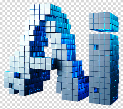 건축 컬러 컨셉 파일형식 AI_인공지능 블록 모던 디자인 기술 구조물 파란색 흰색 배열 형상 매력적 조화 예술 창의성 편집이미지 PNG