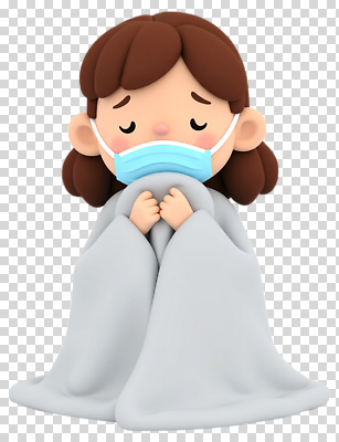 편집이미지 캐릭터 감정 주택 따뜻함 건강 마스크 안전 소녀 귀여움 보호 담요 예방 PNG 여자 어린이 컨셉 건물 파일형식