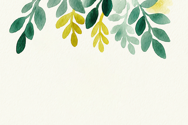 JPG 식물 디자인 예술 백그라운드 잎 일러스트 자연 수채화 미술 장식 초록색 노란색 환경 그림 예술가 부드러움 감성 뷰티풀 창작 국내일러스트 컬러 컨셉 문화예술 감각 생태계 파일형식