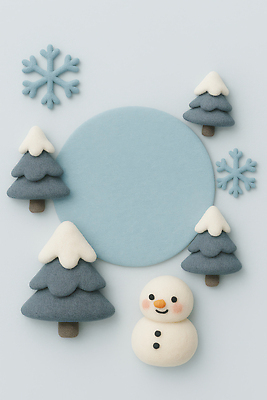 JPG 편집이미지 예술 크리스마스 겨울 눈사람 따뜻함 사탕 장식 소나무 눈송이 파란배경 핸드메이드 겨울축제 아기자기 편집실사 나무 계절 기념일 백그라운드 컨셉 디저트 눈_날씨 파란색 축제 CG 파일형식