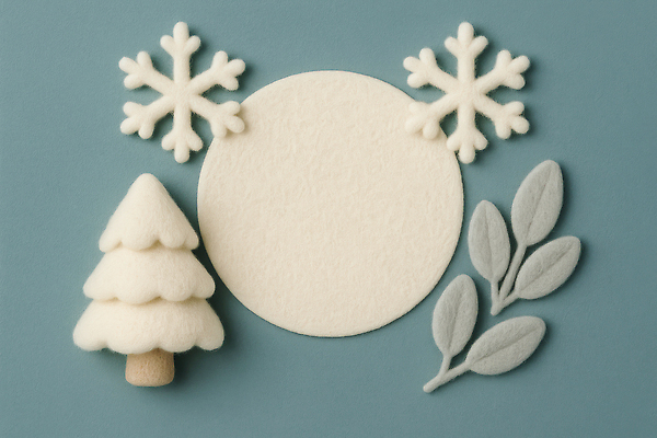 JPG 나무 편집이미지 디자인 예술 백그라운드 크리스마스 겨울 장식 원형 눈송이 오브젝트 수공예 색감 편집실사 도형 식물 계절 기념일 눈_날씨 공예 CG 파일형식