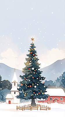 JPG 전통 별 크리스마스 겨울 일러스트 가족 산 따뜻함 풍경 장식 크리스마스트리 교회 평화 마을 축제 기쁨 추억 뷰티풀 국내일러스트 자연요소 계절 기념일 감정 컨셉 관계 종교건축 건물 파일형식