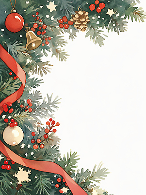 JPG 나무 전통 리본 컬러 크리스마스 패턴 일러스트 자연 새해 장식 빨간색 장난감 축제 초인종 소나무 눈송이 편안함 베리 연말 국내일러스트 식물 기념일 무늬 과일 눈_날씨 종 감각 생태계 파일형식