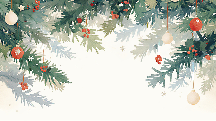 식물 계절 기념일 컬러 크리스마스장식 채소 생태계 파일형식 크리스마스 장식 나무 겨울 풍경 따뜻함 오너먼트 가지 조화 백그라운드 초록색 빨간색 흰색 자연 연말 축제 감정 일러스트 국내일러스트 JPG