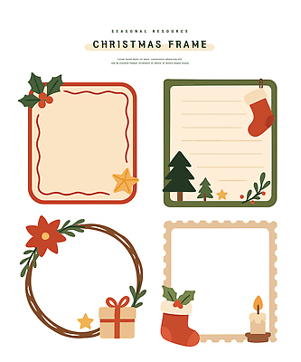 디자인 꽃 별 크리스마스 겨울 일러스트 촛불 양말 프레임 선물 장식 크리스마스트리 축제 메시지 분위기 오브젝트 연말 국내일러스트 AI파일 자연요소 식물 계절 기념일 컨셉 초 파일형식 벡터