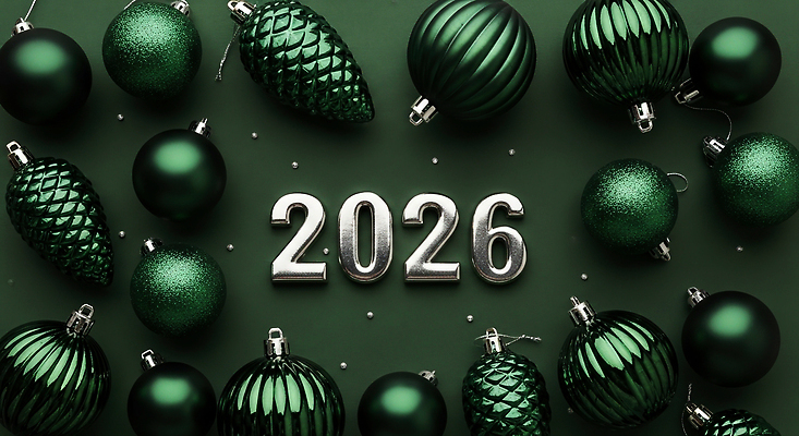 JPG 편집이미지 기념일 백그라운드 크리스마스 새해 장식 초록색 반사 파티 기쁨 축하 분위기 연말 오너먼트 2026년 편집실사 감정 컬러 컨셉 크리스마스장식 이벤트 연도 CG 파일형식