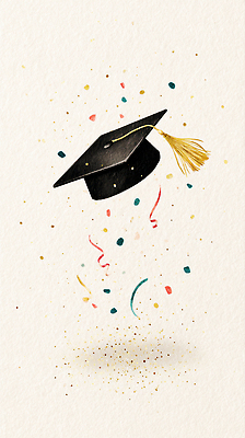 JPG 컬러 일러스트 졸업 성공 졸업식 기념 졸업생 공중 축제 기쁨 축하 화려 장면 순간 국내일러스트 교육 감정 컨셉 파일형식