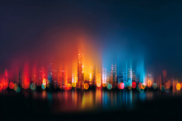 편집이미지 건축물 컨셉 날씨 도시 야간 생태계 파일형식 풍경_경치 야경 빛 흐림 건물 컬러 조화 반사 하늘 풍경 대도시 네온 분위기 자연 거리 예술 JPG 이미지편집