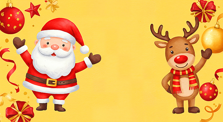 계절 기념일 감정 컬러 크리스마스 사슴 표정 이벤트 파일형식 산타클로스 루돌프 축제 웃음 장식 금색 기쁨 동물 선물 즐거움 휴일 전통 겨울 캐릭터 파티 백그라운드 일러스트 국내일러스트 JPG