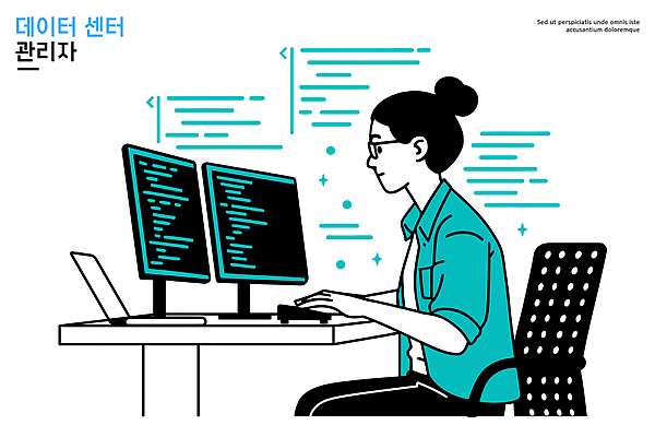 일러스트 기술 실험 정보기술 컴퓨터 디지털 모니터 자료 정보 작업 네트워크 시스템 온라인 개발 관리자 소프트웨어 프로그래밍 코딩 국내일러스트 AI파일 전자제품 컴퓨터교육 파일형식 벡터