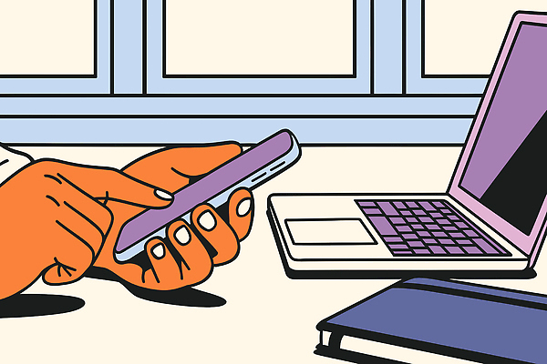 교육 컨셉 비즈니스 신체부위 전자제품 핸드폰 스마트기기 사무용품 작업 컴퓨터교육 파일형식 벡터 스마트폰 손 노트북 집중 학습 사무실 기술 커뮤니케이션 책 다이어리 모바일 인터넷 정보 업무 코딩 일러스트 국내일러스트 AI파일