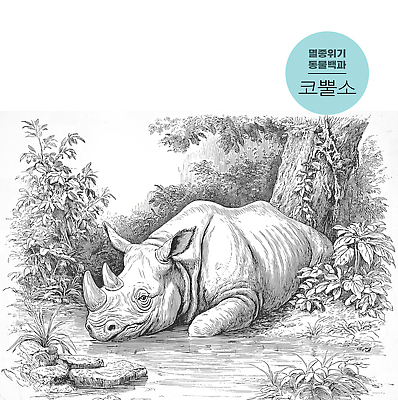 식물 동물 나라 컨셉 포유류 사회이슈 생태계 파일형식 코뿔소 자연 열대 무게 휴식 나무 그늘 아프리카 동물원 서식지 생명 평화 환경 보호 동물보호 일러스트 국내일러스트 JPG