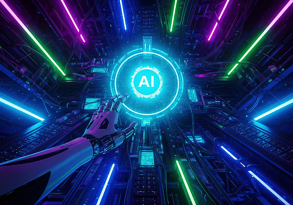 JPG 편집이미지 산업 미래 조명 기술 전자제품 컴퓨터 디지털 자료 기계 공간 사이버 로봇 네온 혁명 AI_인공지능 이미지편집 컨셉 파일형식