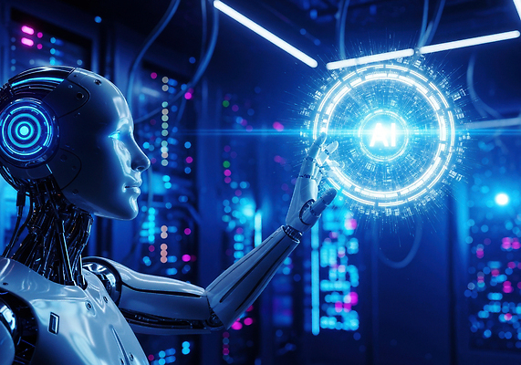 JPG 편집이미지 미래 기술 빛 디지털 스크린 정보 로봇 전자 시스템 혁명 자동화 조작 AI_인공지능 이미지편집 컨셉 파일형식