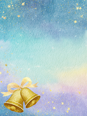 자연요소 기념일 컬러 모션 이벤트 파일형식 파란색 백그라운드 종 리본 축제 장식 하늘 무지개 그림 뷰티풀 별 반짝임 크리스마스 의식 감정 예술 일러스트 국내일러스트 JPG