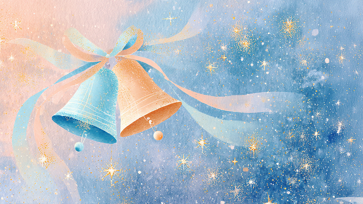 자연요소 계절 기념일 컬러 컨셉 모션 이벤트 파일형식 종 리본 별 백그라운드 파란색 주황색 장식 반짝임 하늘 겨울 크리스마스 축제 디자인 예술 풍경 소리 평화 뷰티풀 일러스트 국내일러스트 JPG