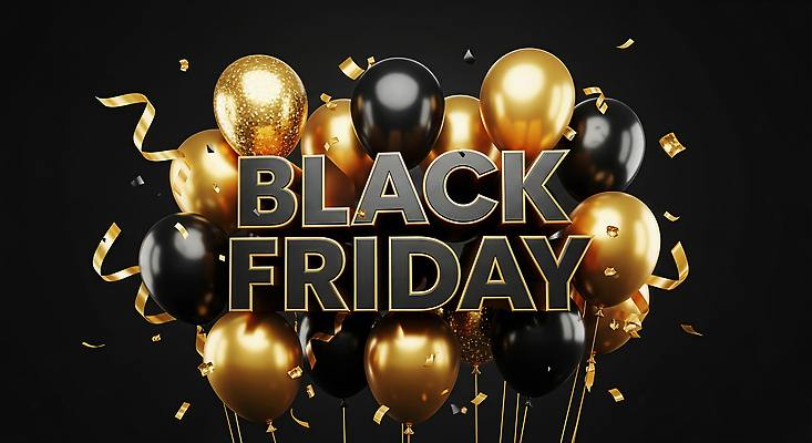 JPG 편집이미지 디자인 리본 조각 이벤트 장식 파티 세일 검은색 축제 금색 분위기 풍선 블랙프라이데이 이미지편집 컬러 컨셉 데이이벤트 파일형식