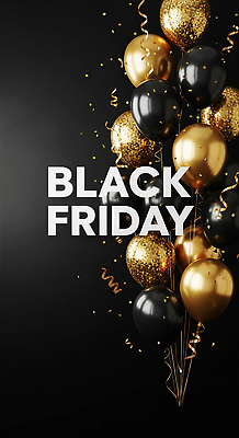 JPG 편집이미지 기념일 감정 백그라운드 이벤트 장식 반짝임 쇼핑 파티 세일 검은색 금색 축하 주말 풍선 블랙프라이데이 이미지편집 컬러 컨셉 모션 데이이벤트 파일형식