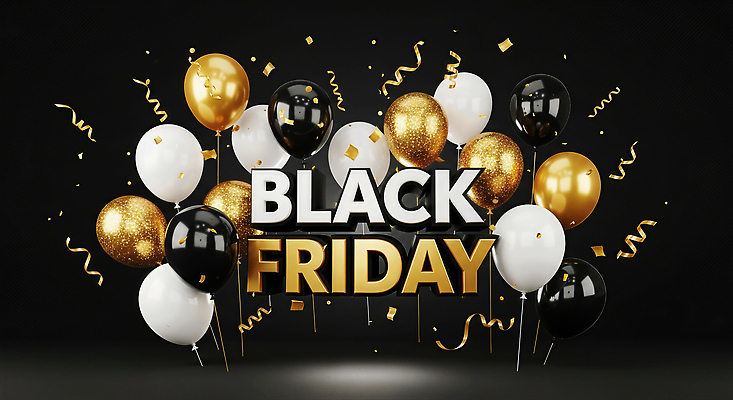 JPG 편집이미지 기념일 이벤트 장식 쇼핑 파티 세일 검은색 축제 경쟁 금색 흰색 소비 풍선 블랙프라이데이 이미지편집 컬러 컨셉 데이이벤트 파일형식