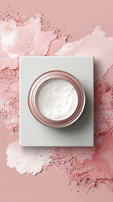 JPG 편집이미지 여자 분홍색 관리 화장 뷰티 화장품 피부 크림 패키지 스킨케어 성분 보습 뷰티풀 이미지편집 컬러 사람 신체부위 파일형식