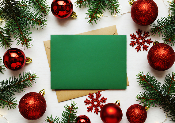 JPG 나무 편집이미지 크리스마스 겨울 봉투 선물 장식 빨간색 초록색 크리스마스트리 축제 예절 눈송이 편지 구슬 소원 편집실사 식물 계절 기념일 컬러 눈_날씨 CG 파일형식