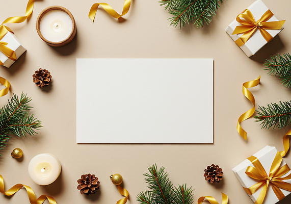 JPG 편집이미지 기념일 백그라운드 크리스마스 촛불 선물 장식 축제 소나무 편안함 베이지색 연말 첫눈 편집실사 나무 컬러 초 눈_날씨 이벤트 감각 CG 파일형식