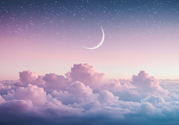 JPG 편집이미지 별 자연 밤하늘 하늘 풍경 평화 촬영 일몰 저녁 초승달 뷰티풀 환상 이미지편집 자연요소 컨셉 노을 달 야간 생태계 파일형식