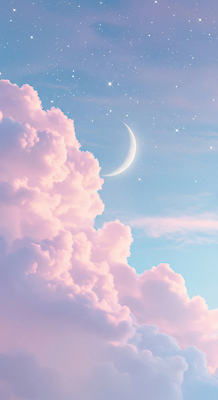 JPG 편집이미지 별 분홍색 자연 하늘 풍경 파란색 평화 일몰 꿈 보름달 뷰티풀 차분 이미지편집 자연요소 컬러 컨셉 노을 달 생태계 파일형식