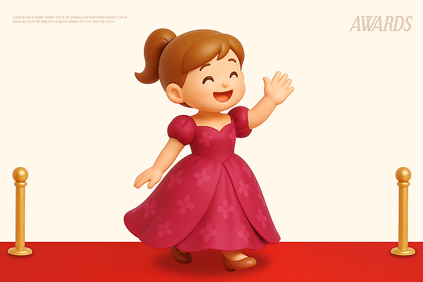 PSD 편집이미지 캐릭터 디자인 드레스 행복 어린이 음악 웃음 이벤트 장식 축제 인사 레드카펫 시상식 연말 편집3D 옷 감정 문화예술 표정 사람 3D 예절 파일형식