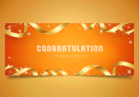 JPG 편집이미지 디자인 행복 별 리본 백그라운드 기념 이벤트 장식 파티 축제 주황색 기쁨 축하 특별함 이미지편집 자연요소 감정 컬러 컨셉 파일형식