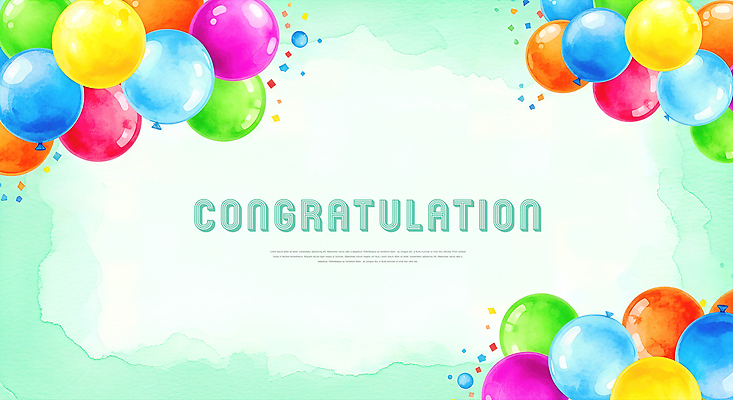 JPG 편집이미지 디자인 컬러 백그라운드 이벤트 장식 파티 기쁨 축하 생일 메시지 즐거움 축하카드 풍선 이미지편집 기념일 감정 컨셉 카드_감사 파일형식