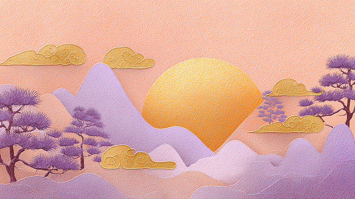 자연요소 식물 편집이미지 컨셉 노을 생태계 파일형식 산 나무 풍경 고요 자연 일몰 컬러 하늘 평화 그림 이미지편집 JPG