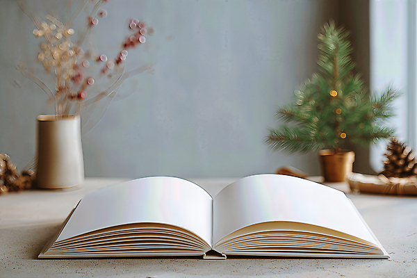 JPG 편집이미지 크리스마스 탁자 스튜디오 장식 인테리어 공책 소나무 분위기 편안함 오브젝트 감성 창의력 편집실사 나무 디자인 기념일 가구 컨셉 문구용품 감각 CG 파일형식