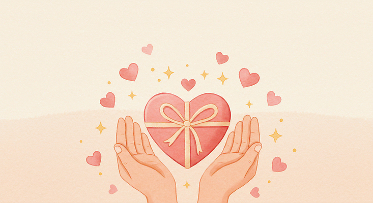 모양 손 감정 컬러 컨셉 신체부위 친구 파일형식 사랑 선물 하트 양손 상자 축하 기쁨 행복 표현 디자인 분홍색 축제 친절 따뜻함 소중 관계 우정 일러스트 국내일러스트 JPG