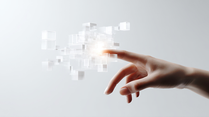 JPG 모양 편집이미지 백그라운드 손가락 모션 미래 기술 빛 디지털 공간 투명 신비 큐브 상상력 창의성 이미지편집 손 컨셉 파일형식