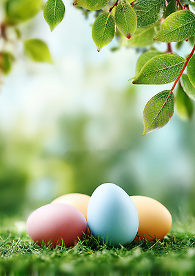 JPG 식물 편집이미지 감정 컬러 백그라운드 자연 잔디 장식 계란 봄 장면 부드러움 조화 색채 편집실사 계절 알 감각 CG 생태계 파일형식